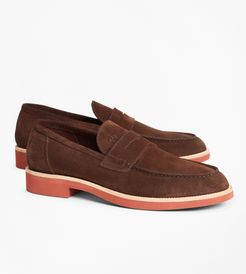 Suede Penny Loafers