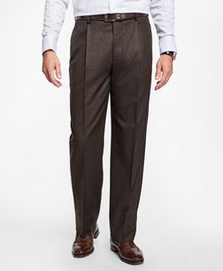 Madison Fit Pleat-Front Stretch Flannel Trousers