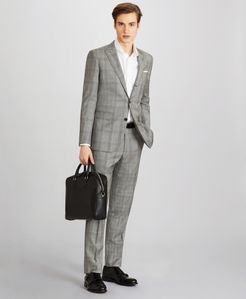 Milano Fit Three-Button Plaid 1818 Suit