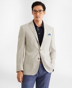 Regent Fit Three-Button Hopsack Sport Coat