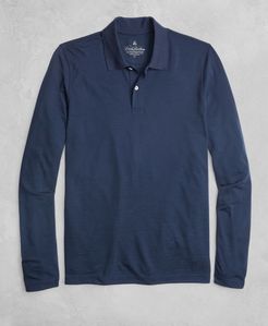 Golden Fleece Brookstech™ Two-Button Long-Sleeve Polo Shirt