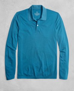Golden Fleece Brookstech™ Two-Button Long-Sleeve Polo Shirt