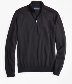 Supima Cotton Half-Zip Sweater