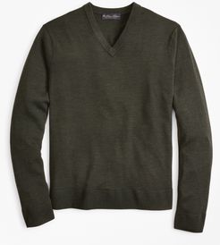 Brookstech™ Merino Wool V-Neck Sweater