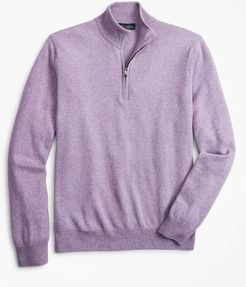 Two-Ply Cashmere Half-Zip Sweater