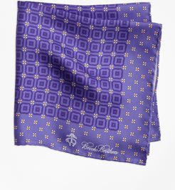 Tonal Medallion Pocket Square