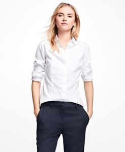 Petite Non-Iron Tailored-Fit Dress Shirt