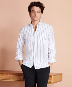 Striped Cotton Broadcloth Sport Shirt