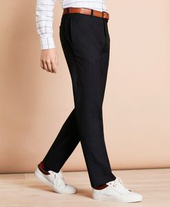 Wool-Blend Twill Suit Trousers