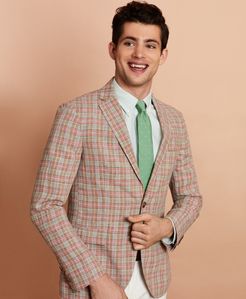 Plaid Linen Sport Coat