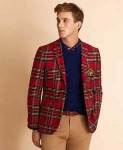 Wool-Blend Royal Stewart Tartan Sport Coat