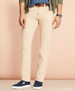 Slim-Fit Garment-Dyed Jeans