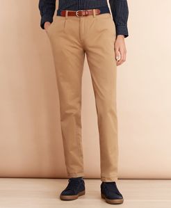 Pleat-Front Twill Chinos