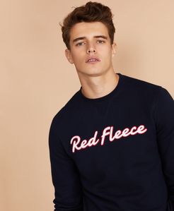 Red Fleece Crewneck Sweatshirt