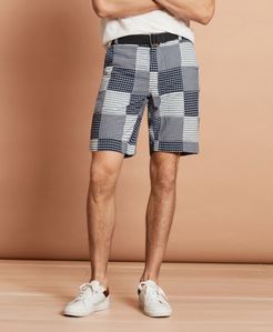 Cotton Patchwork Shorts