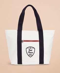 Red Fleece Nyc Canvas Tote Bag