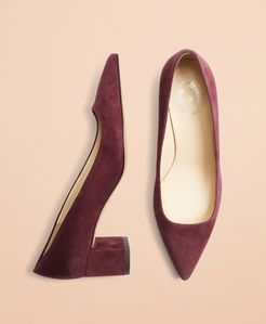 Point-Toe Block-Heel Pumps