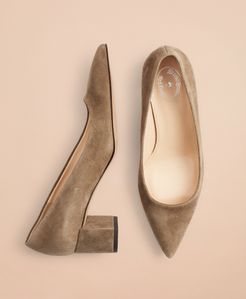 Point-Toe Block-Heel Pumps