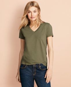 Garment-Dyed V-Neck T-Shirt