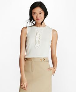 Ruffled Crepe Top