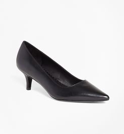 Leather Point-Toe Pumps