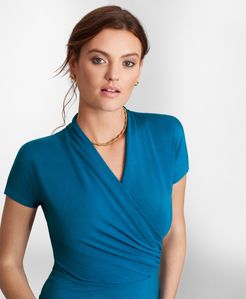 Jersey Faux Wrap Top