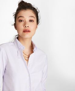 Classic-Fit Supima Cotton Oxford Stripe Button-Down Shirt