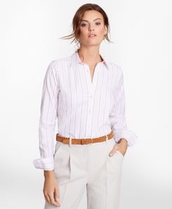 Classic-Fit Striped Cotton Dobby Luxury Shirt