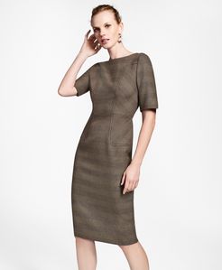 Glen Plaid Sheath Dress