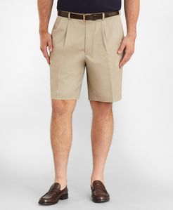 Big & Tall Pleat Front Stretch Advantage Chino Shorts