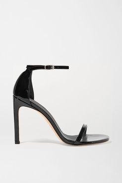 Nudistsong Patent-leather Sandals - Black