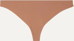 Second Skin Stretch-jersey Thong - Sand