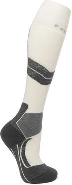 Sk4 Wool-blend Ski Socks - White
