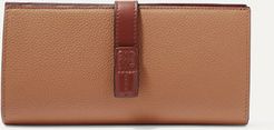 Textured-leather Wallet - Tan