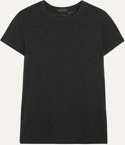 Schoolboy Slub Cotton-jersey T-shirt - Black