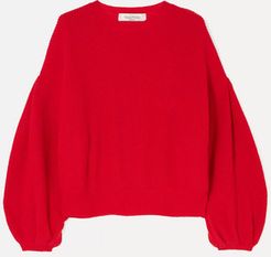 Wool And Cashmere-blend Sweater - Red