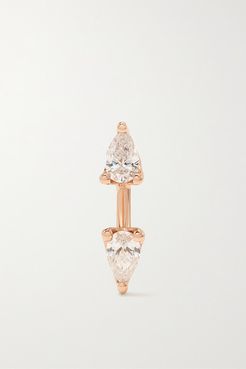 Orbit 18-karat Rose Gold Diamond Earring