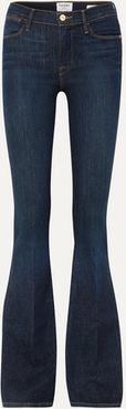 Le High Flare High-rise Jeans - Dark denim