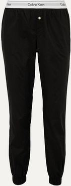 Modern Cotton-poplin Track Pants - Black