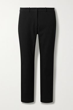 New Eliston Stretch-gabardine Slim-leg Pants - Black