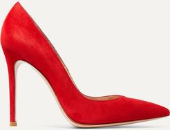 105 Suede Pumps - Red