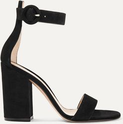 Versilia 100 Suede Sandals - Black