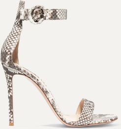 Portofino 105 Python Sandals - Snake print