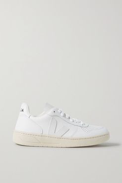 Net Sustain V-10 Leather Sneakers - White