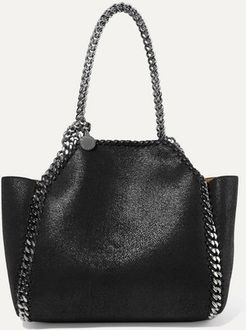 The Falabella Mini Reversible Faux Brushed-leather Tote - Black