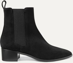 Lou Suede Ankle Boots - Black