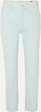 The Benefit High-rise Straight-leg Jeans - Light denim