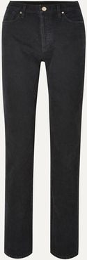 The Relaxed Mid-rise Straight-leg Jeans - Black