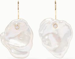 14-karat Gold, Pearl And Diamond Earrings