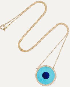 Evil Eye 18-karat Gold Multi-stone Necklace